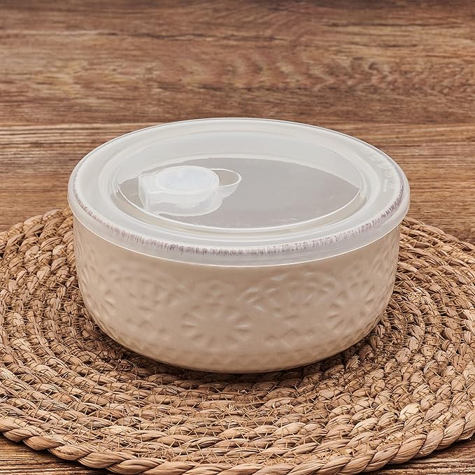 Pfaltzgraff Chateau Storage Bowls 6 inch Cream