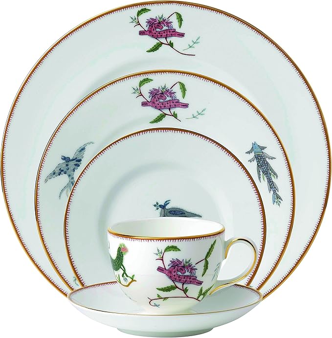 Wedgwood Mythical Creatures 5 Piece Place Setting White