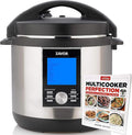Zavor LUX LCD 6 Quart Multi-cooker with America's Test Kitchen Multicooker Perfection Cookbook Stainless Steel