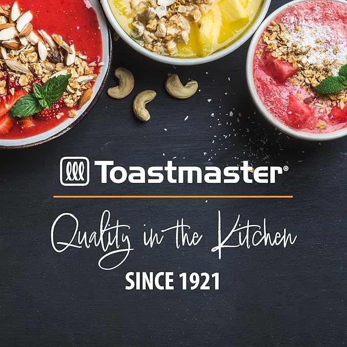 Toastmaster 5 Speed Blender with 48-oz Plastic Jar - Kitchen Blender with Stainless Steel Blades - For Fruit Smoothies &amp More - Multiple Speeds &amp Pour-Through Lid