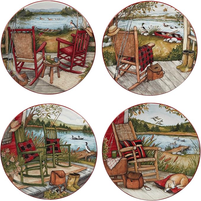 Certified International Lake Retreat 16 pc Dinnerware Set Service for 4