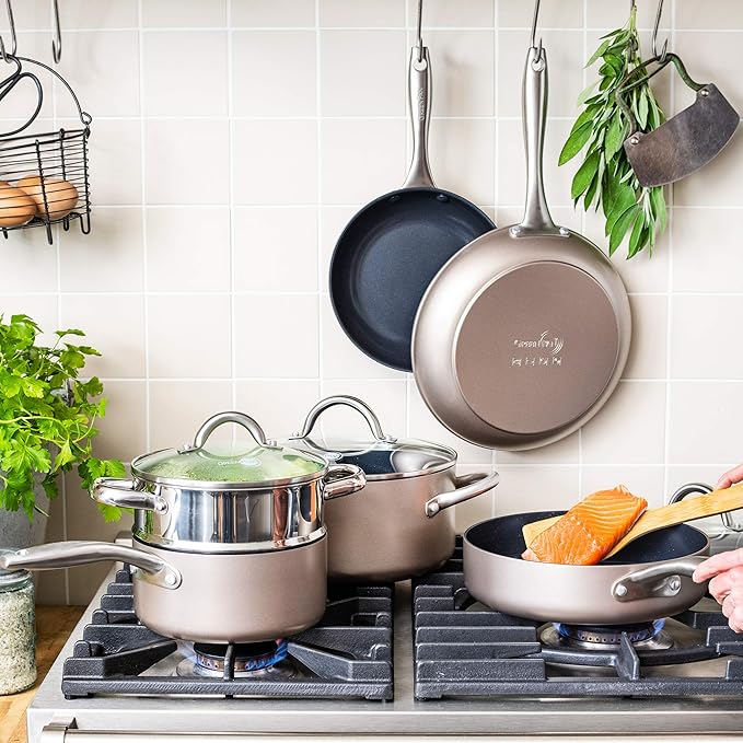 GreenPan Lima Bronze 12pc Ceramic Non-Stick Cookware Set