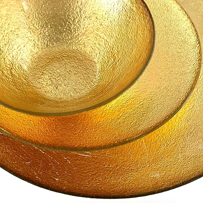 AURA 12PC Dinnerware Set Gold