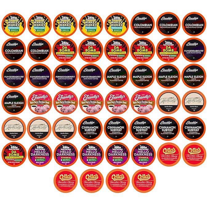 Two Rivers Coffee Lovers Coffee Pods Sampler Compatible with K Cup Brewers Including 2.0 Single Serve Variety Pack 52 Count