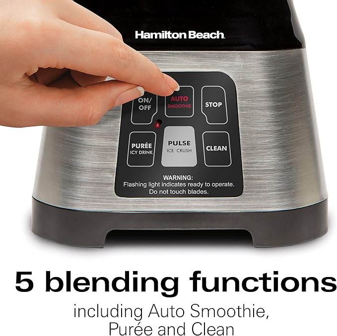 Hamilton Beach FlexBrew Trio 2-Way Coffee Maker Compatible with K-Cup Pods or Grounds &amp Blender for Shakes and Smoothies with 5 Functions Including Auto Smoothie Cycle