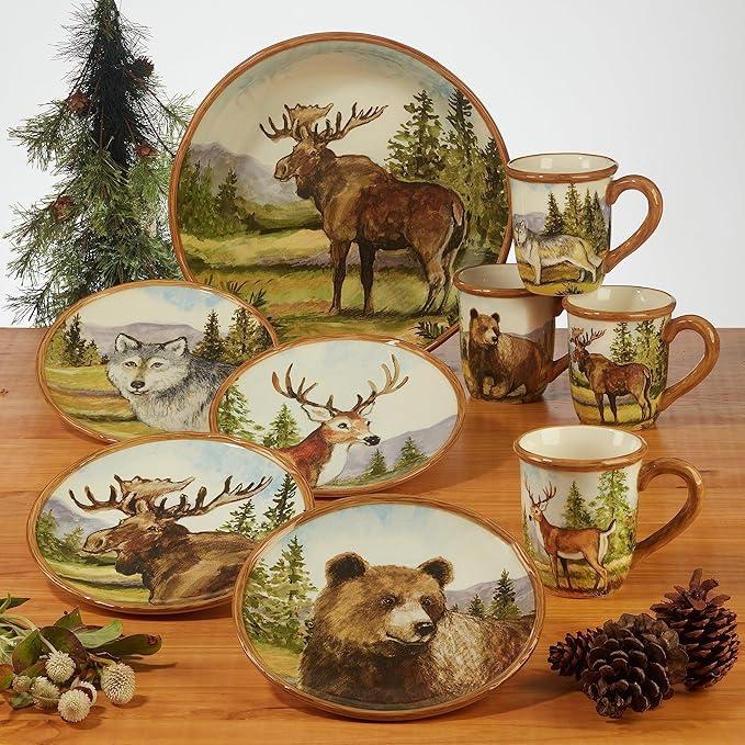 Certified International Mountain Summit 16pc Dinnerware Set Service for 4