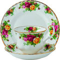 Old Country Roses 3 Piece Set (Teacup Saucer &amp Plate) by Royal Albert