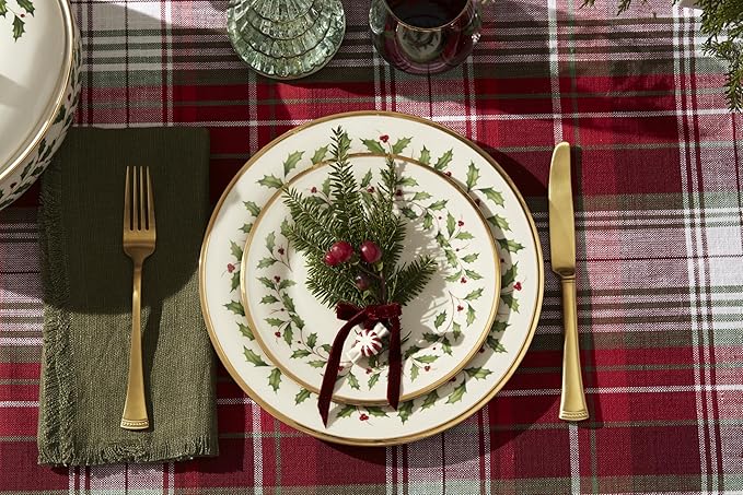 Lenox 899203 Holiday 18-Piece Dinnerware Set Service For 6
