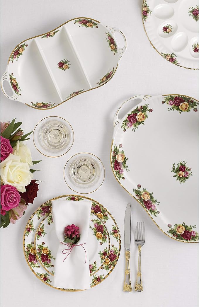 Old Country Roses Chip &amp Dip by Royal Albert