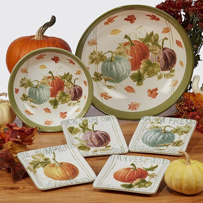 Certified International Harvest Autumn Havest 16 Pc Dinnerware Set Service for 4 Multicolor
