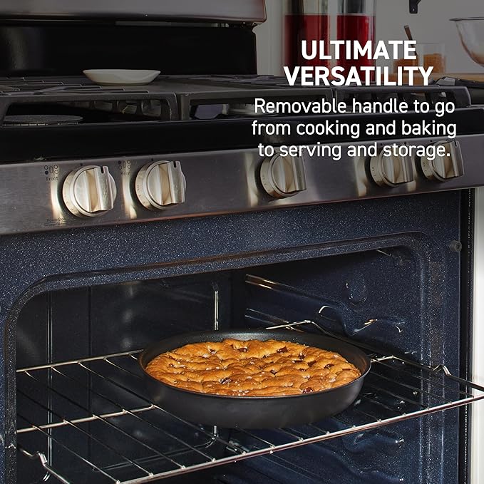 T-fal Ingenio Expertise Non Stick Cookware Set 14 Piece Induction Oven Broiler Safe 500F Detachable/Removable Handle Kitchen Cookware Pots and Pans RV Camping Fry Pans Dishwasher Safe Gray