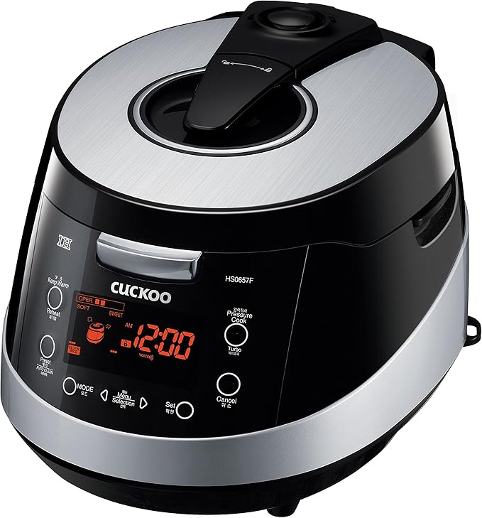 Cuckoo CRP-HS0657F 6 Cup Pressure Rice Cooker 110V Black