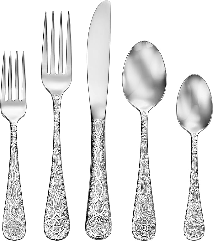 Liberty Tabletop Celtic 20pc Flatware Set Service for 4 Silverware MADE IN USA