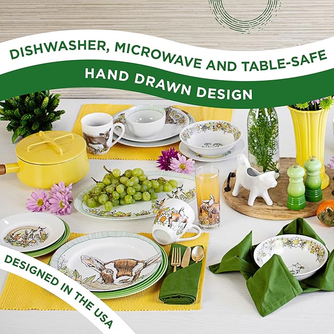 Everything Kitchens 16-Piece Dinnerware-Set with Drinking Glasses