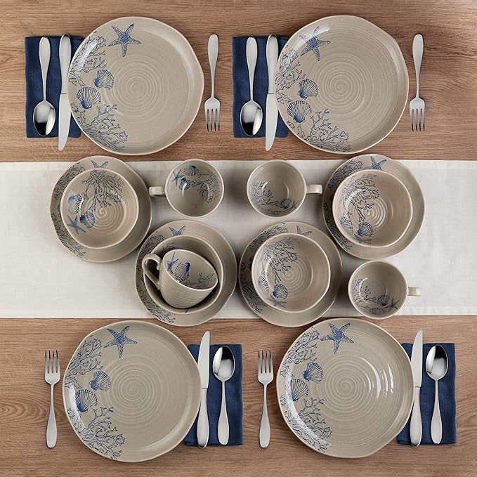 Pfaltzgraff Southport 16 Piece Dinnerware Set Service For 4 Cream