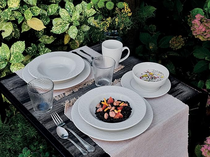 Tognana Margaret Dinner Set for 6 People 18 Pieces Porcelain White