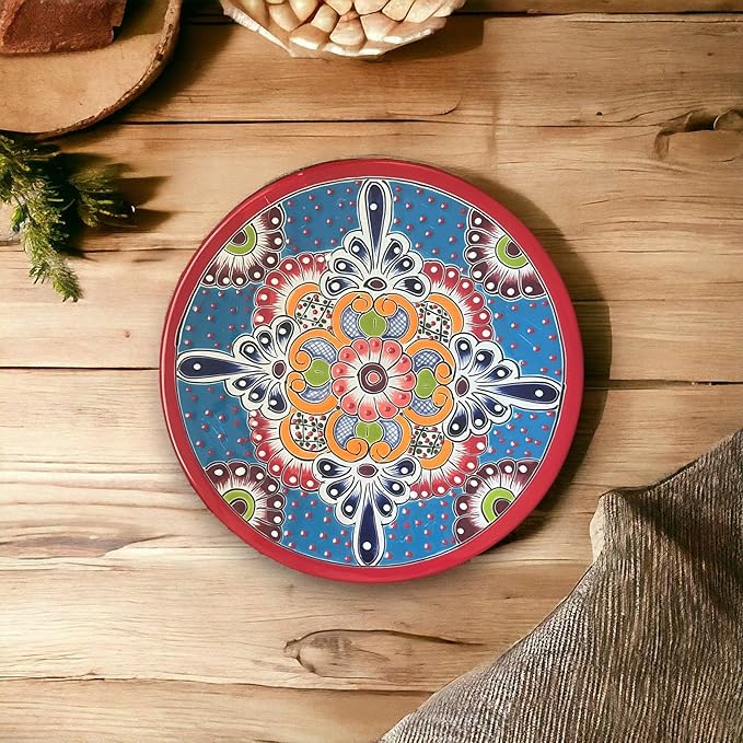 Vibrant Talavera 16-Piece Dinnerware Set | Colorful Handcrafted Mexican Tableware (Seats 4)