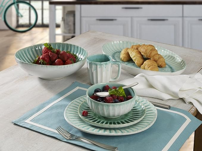 Mikasa 5212157 Monterey Place Dinnerware Set Green