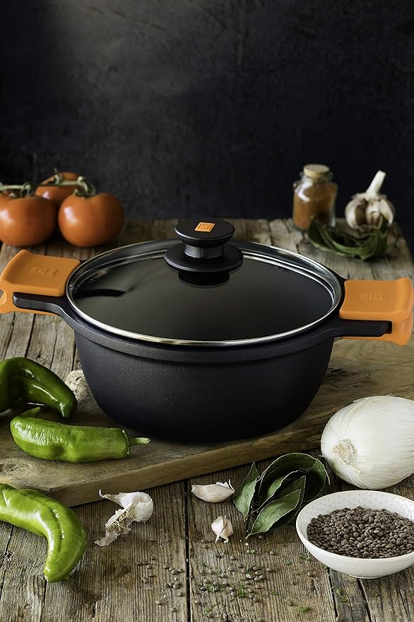 Bra Efficient 7-Piece Cast Aluminium Non-Stick Cookware Set for All Heat Sources Including Induction