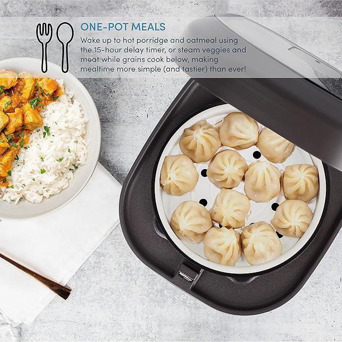 Aroma Housewares Professional 12-Cups (Cooked) / 3Qt. 360° Induction Rice Cooker &amp Multicooker (ARC-7606B) Black 12 Cup