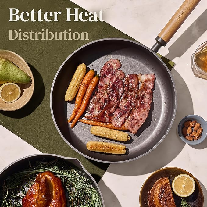 CAROTE Pots and Pans Set Non Stick 21PCS Cookware Set with Strainer Lid Induction Cooking Set with Kitchen Utensils Dark Green