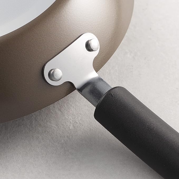 Tramontina Sicilia 9.5-Inch Non Stick Frying Pan Aluminum Skillet with Nonstick Coating (Hazelnut)