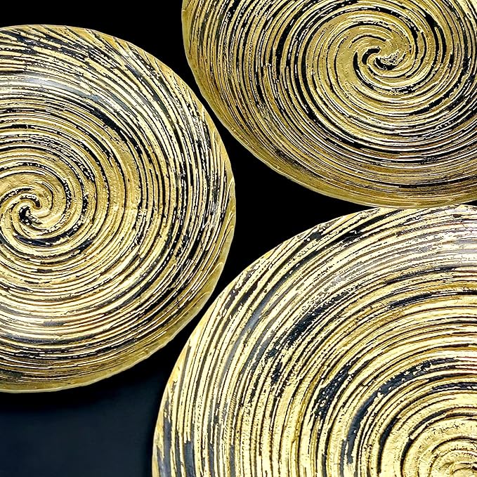 Red Pomegranate Volute Glass Dinnerware Set Set of 18 pcs Gold