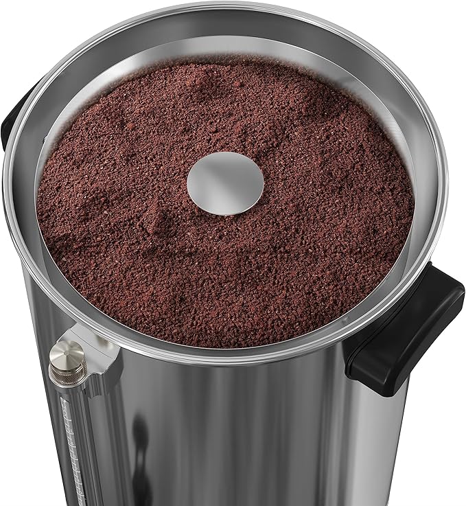 Pemberly Row Electric 100 Cup Commercial Coffee Percolator in Stainless Steel