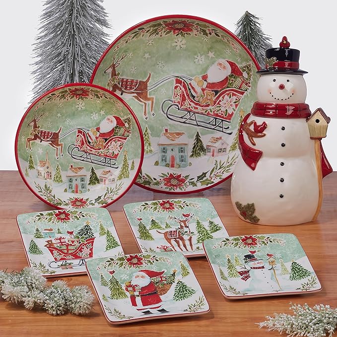 Certified International Joy of Christmas 16 Piece Dinnerware Set Service for 4