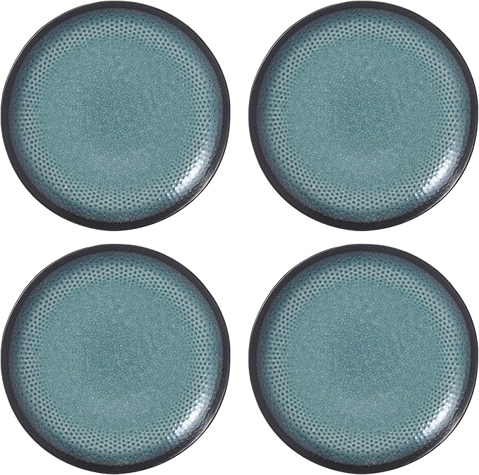 Pfaltzgraff 5267773 Maddox 12-Piece Dinnerware Set teal
