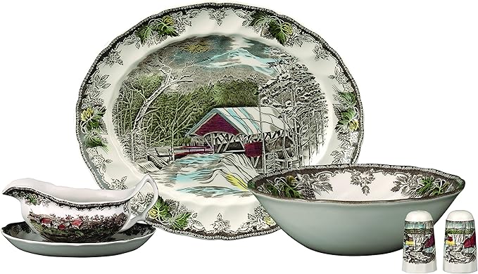 Johnson Brothers Friendly Village 6-Piece Completer Set Multi 10.5