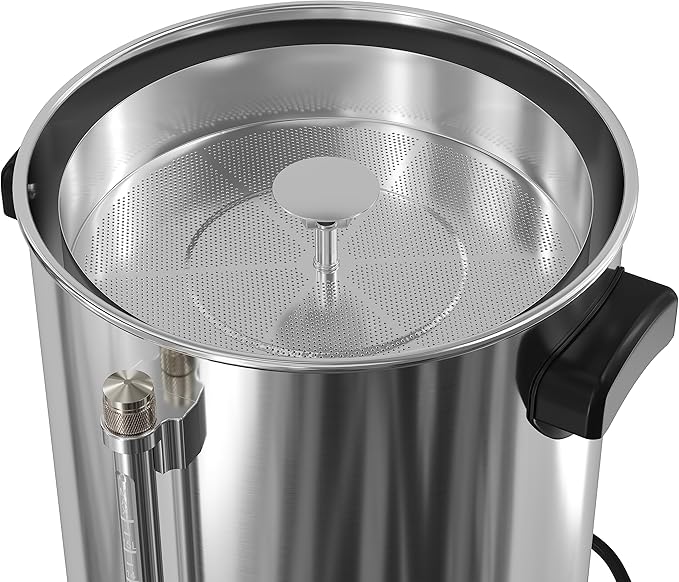 KoolMore Electric Percolator Coffee Maker 100-Cup 500 oz. Pot in Stainless Steel with Double Wall Insulation for Office Breakrooms Catering and Events and Dripless Faucet (KM-CCP100)