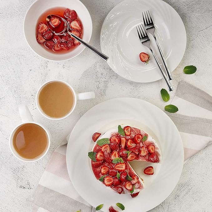 Porcelain Combination SetsPorcelain Kitchen Dinnerware Set Ceramic Tableware China dinnerware Set 16pcs Round Plates Dinnerware Sets Dinner Plates Plates an