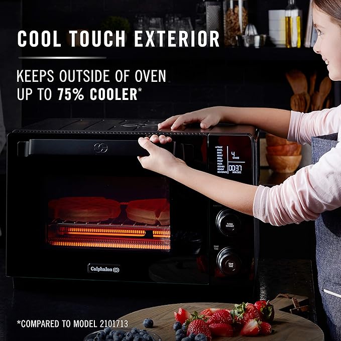 Calphalon Performance Cool Touch Toaster Oven with Turbo Convection Large (2106488) Black/Silver