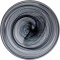 Vikko Charger Plates Set of 4 Black Alabaster Dinner Plates 13 Plate with Marbelized Swirl Design Elegant Glass Charger Dishwasher Safe