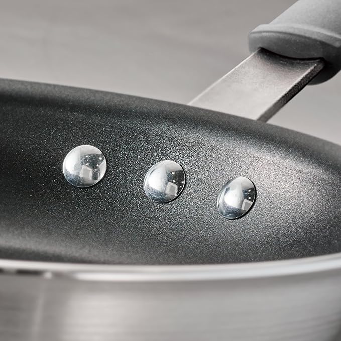 Tramontina Professional 8-Inch Non Stick Small Frying Pan Heavy-Gauge Aluminum Skillet with Reinforced Nonstick Coating Gray Handle Dishwasher and Oven Safe