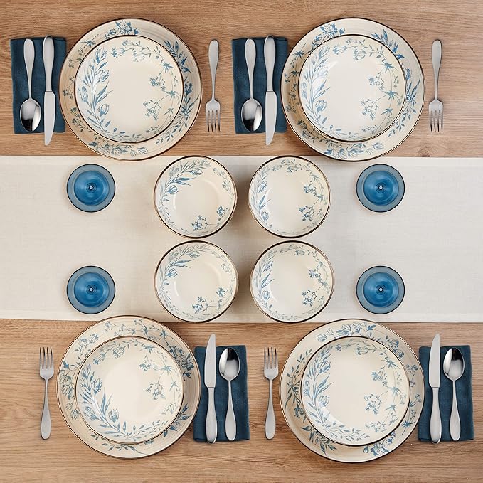 Pfaltzgraff Bella 12 Piece Dinnerware Set Service For 4 Multicolor