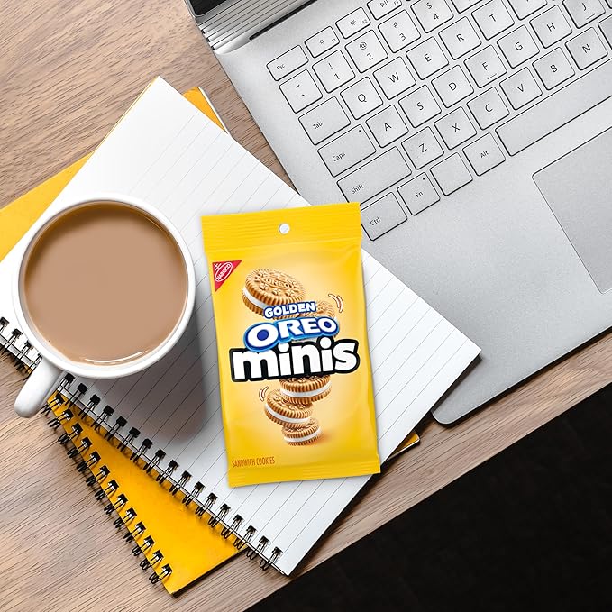 OREO Minis Golden Sandwich Cookies 12 - 3 oz Bags