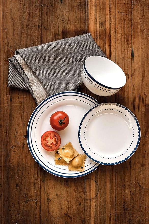 Avie Saturn 12-Piece Dinner Set - Blue