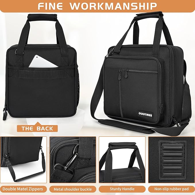 Coffee Maker Carrying Bag Compatible with Keurig K-Mini or K-Mini Plus Single Serve Coffee Brewer Portable Storage Bag with Extra Pockets Storage Tote Case With Multiple Pockets for K-Cup