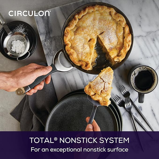 Circulon Symmetry Hard-Anodized Nonstick Frying Pan 8.5-Inch Black