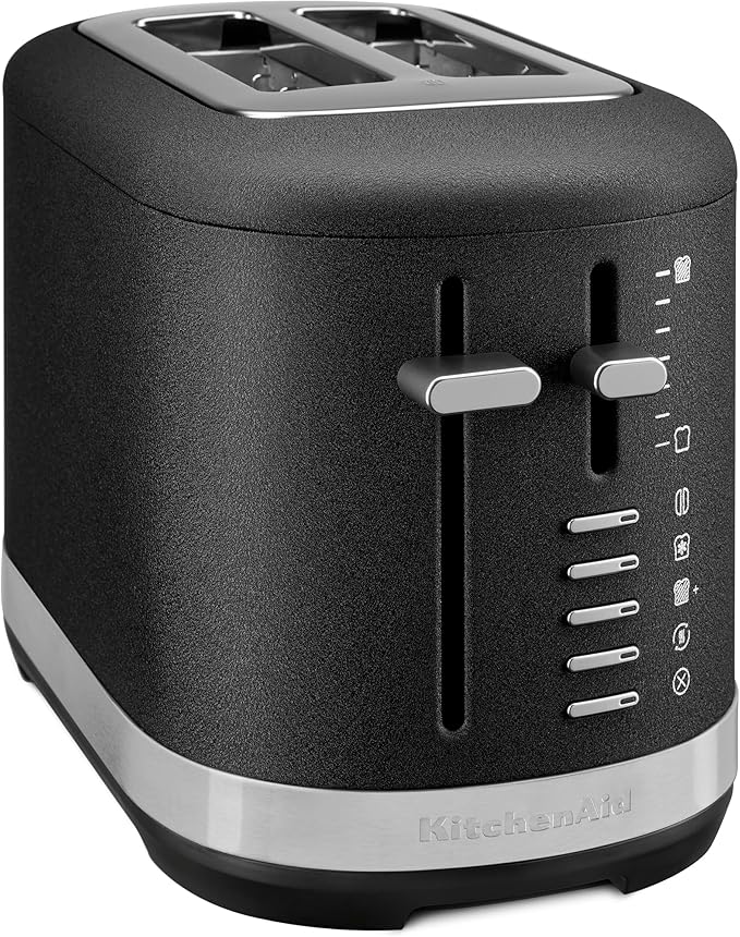KitchenAid 2 Slice Automatic Toaster with Extra Wide Slots KMT2109BK Cast Iron Black