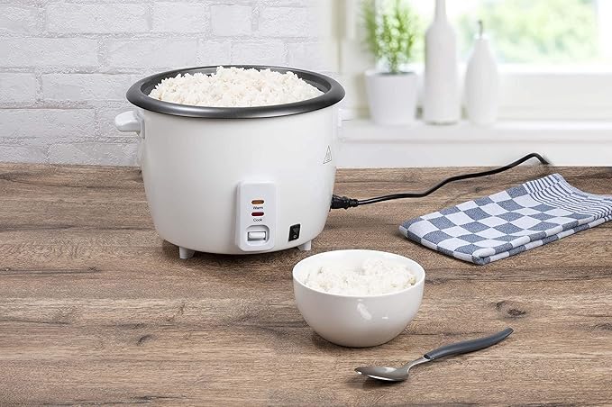 Alpina Rice cooker - 1.8 Liter - 700 Watt - With cooking and heat control light - White BSJ18-ZPDA