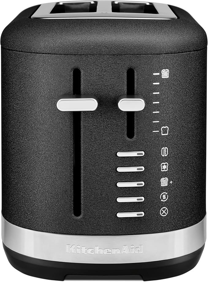 KitchenAid 2 Slice Automatic Toaster with Extra Wide Slots KMT2109BK Cast Iron Black