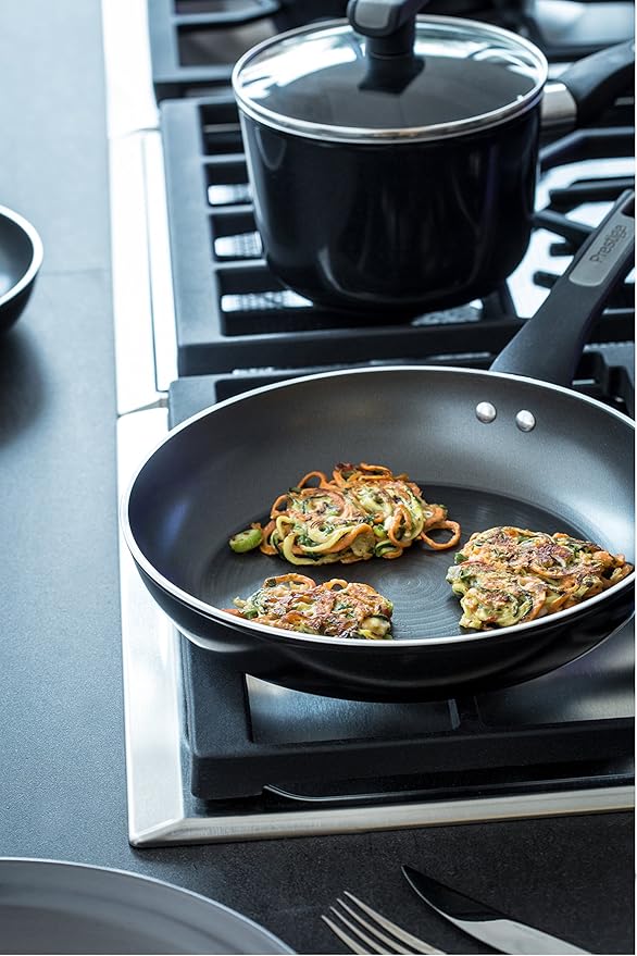 Prestige Duraforge Induction Aluminium Saucepan Black Set of 3