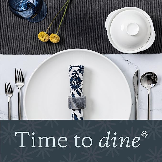 Vikko Dinner Plate Set of 6 White Plates Ceramic Dinner Plates Set Stackable 12 Inch Extra Large Dinner Plates for Every Day and Special Occasion Restaurant Style Dishwasher Safe Microwave Safe