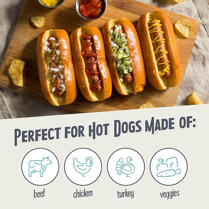 Nostalgia Pop-Up 2 Hot Dog and Bun Toaster With Mini Tongs Works with Chicken Turkey Veggie Links Sausages and Brats