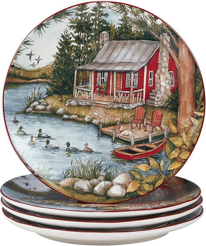 Certified International Lake Retreat 16 pc Dinnerware Set Service for 4