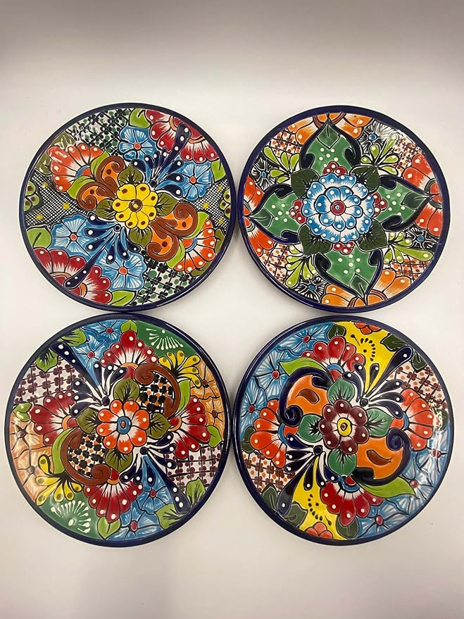 Talavera Dinnerware Set | 34-Piece Mexican Tableware for 8