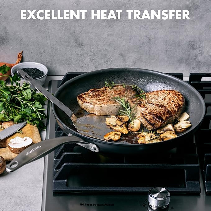 GreenPan Canterbury 10 Piece Cookware Pot and Pans Set Hard Anodized PFAS-Free Healthy Ceramic Nonstick Stainless Steel Handles Versatile Cooking Essentials Dishwasher &amp Oven Safe Clay